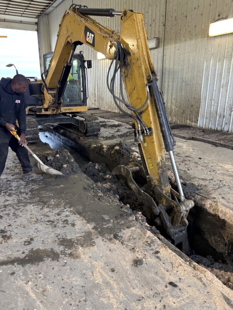 Trench cleaning project